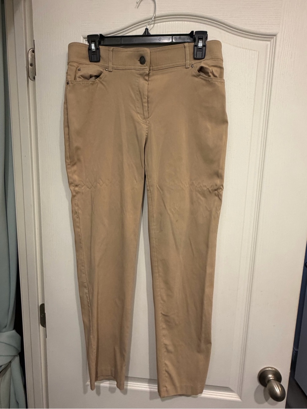 89th & Madison Slim Skinny Pants in Khaki